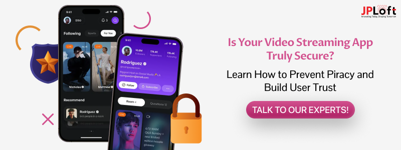 Secure your Video Streaming App CTA